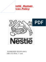 The Nestlé Human Resources Policy