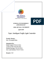 Topic: Intelligent Traffic Light Controller: School of Engineering &technology BML Munjal University April 2020