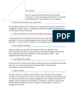 Definition of Corporate Finance: 2. Who Is The Head of Finance in Corporation?