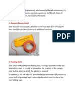 Life Raft, Kits and Procedure