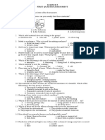 Science 5 First Quarter Assessment