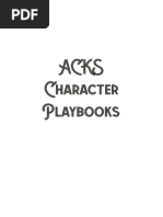 ACKS - Character Playbooks