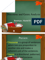 Discourse and Genre Analysis