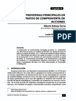 Controversias Principales en Contratos de Compraventa de Acciones