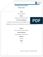 2.2 Aplicaciones de Las Normas Nacionales, Metodología Que Se Sigue en La Implementación de La Norma ISO. Reporte