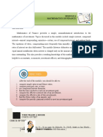 Mathematics of Finance - Module 6