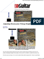 Adjusting Stratocaster Pickup Height PT 1