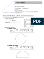 Cours de Statistique 3ème