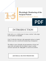 Physiologic Monitoring of A Surgical Patient