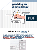 Organizing An Academic Essay