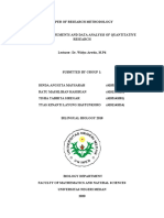 Group 1 Quantitative Instrument and Analysis