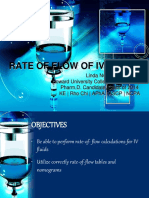 Rate of Flow of Iv Fluids