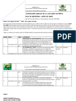 Cronograma de Actividades Semana de La Lactancia Materna