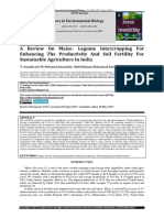 A Review On Maize-Legume Intercropping For Enhancing The Productivity and Soil Fertility For Sustainable Agriculture in India