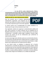 Analisis de La Ley 247-12 y La Ley 41-08 PDF