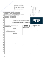 Securities and Exchange Commission, Plaintiff, vs. S. Blair Abernathy Defendant.