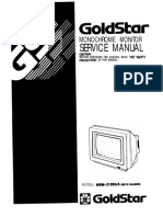 монитор ЧБ Goldstar MBM-2105 PDF