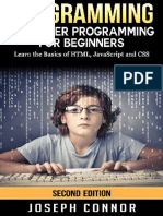 Programming Computer Programming For Beginners Learn The Basics of HTML5 JavaScript CSS 2nd Edtion Coding C Programming Java Programming Web Design JavaScript Python HTML and CSS PDF