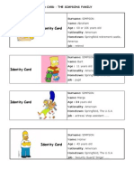 ID CARD Simpsons