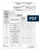 FT-SST-004 Formato Solicitud de Creación, Modificación y Eliminación de Documentos