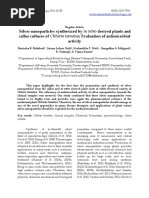 AgNP Silver - Nanoparticles - Synthesized - by - in - V 2 PDF