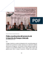 104339557-Pampa-Colorada-Camana-INFORME-Nº-1-Frente-de-defensa - 2TPiden Reactivación Del Proyecto de Irrigación de - 2