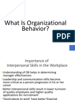 What Is Organizational Behavior?