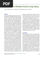 Transfusion-Related Acute Lung Injury: History