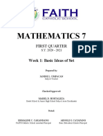 Sample Math 7 Module Week 1