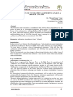 I J M E R: The Arbitration and Conciliation (Amendment) Act, 2019: A Critical Analysis Dr. Vikrant Sopan Yadav