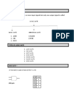 Logic Gate: and Gate or Gate Not Gate Xor Gate Xnor Gate Nand Gate Nor Gate