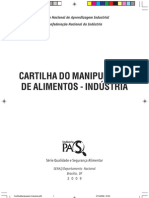 Cartilha Manipulador de Alimentos Indústria