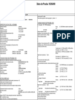 Datos de Prueba 9520A000: Especificacion de La Bomba Condiciones de Prueba Iso