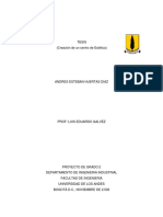 Tesis Creación de Un Centro de Estética PDF