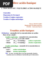 Troubles de L Equilibre Acido-Basique