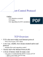 Transport Control Protocol: Outline