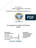 Tensile and Hardness Testing (1706025)