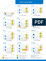 2015 U.S. Payroll Calendar: January February March