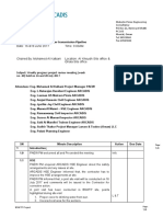 Minutes of Meeting Project: Bawsher To Seeb Water Transmission Pipeline