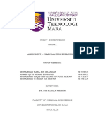 Assignment 1 - CBE697 - BIOREFINERIES - Group Brapa Entah