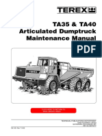 TA35 & TA40 Articulated Dumptruck Maintenance Manual: Click Here For Table of