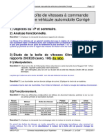 TP 21.1 Boîte de Vitesses À Commande Manuelle de Véhicule Automobile Corrigé