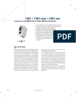 Jetcon 1301 / 1301-Mw / 1301-Sw: Industrial Fast Ethernet To Fiber Media Converter