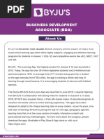 Bussiness Development Associate (Bda) : About Us