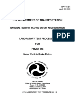 U.S. Department of Transportation: Laboratory Test Procedure FOR Fmvss 116 Motor Vehicle Brake Fluids