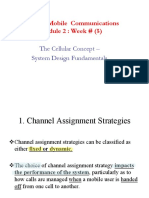 EEG473 Mobile Communications Module 2: Week # (5) : The Cellular Concept - System Design Fundamentals