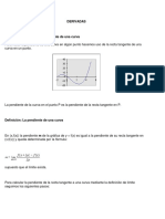 DERIVADAS Tema - La Derivada Como Pendiente de Una Curva para ...