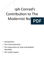 Joseph Conrad - S Contribution To The Modernist Novel