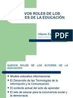 Nuevos Roles de Los Actores de La Educación