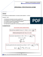 Statistique Mathematique Serie D Exercices Corriges